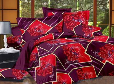 31% OFF on Zigma Collections Cotton Floral Double Bedsheet