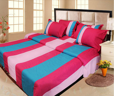 37% OFF on Lullabies By Sukuma Cotton Solid King Bedsheet