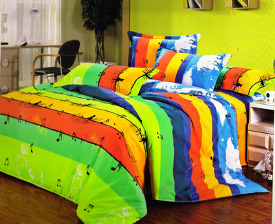 70% OFF on Rose Petal Polyester Graphic Double Bedsheet