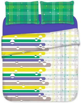 10% OFF on Birla Century Cotton Abstract Double Bedsheet