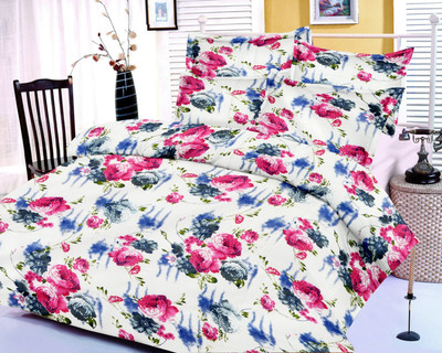 23% OFF on Caps Satin Self Design Single Bedsheet