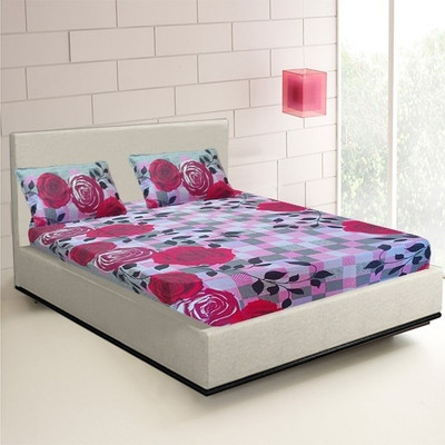 8% OFF on Bajaj Cotton Floral Double Bedsheet