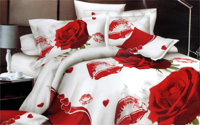 54% OFF on Elegance Polycotton Printed Double Bedsheet