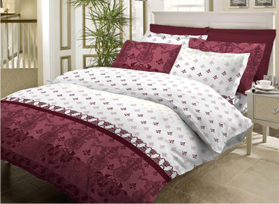 12% OFF on Bombay Dyeing Cotton Printed Double Bedsheet 1 Bedsheet, 2 Pillow Covers