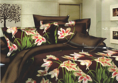 60% OFF on Skilin Polycotton Printed Double Bedsheet