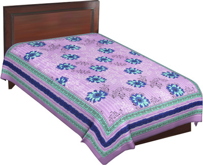 56% OFF on RajLaxmi Cotton Checkered Single Bedsheet