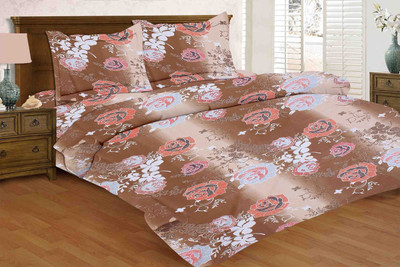 64% OFF on Natural Cotton Printed Double Bedsheet