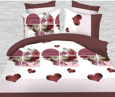 58% OFF on Silver Thread Polycotton King Bedsheet