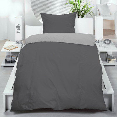 61% OFF on Aalidhra Polyester Silk Blend Solid Single Bedsheet Single Bedsheet, 1 Pillow Cover, Grey