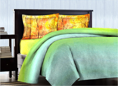 4% OFF on Bombay Dyeing Cotton Printed Double Bedsheet