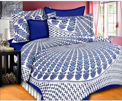 60% OFF on Perfect Cotton Printed Double Bedsheet