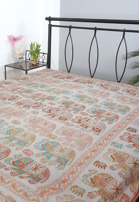 58% OFF on Rajrang Cotton Abstract Double Bedsheet 1 Bedsheet, Multicolor