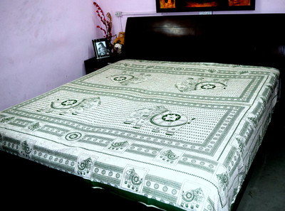 30% OFF on Rajasthani Decor Cotton Printed Double Bedsheet