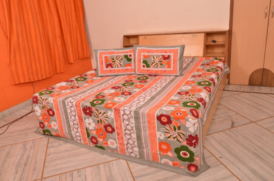 60% OFF on First Look Cotton Floral Double Bedsheet 60% OFF on First Look Cotton Floral Double Bedsheet