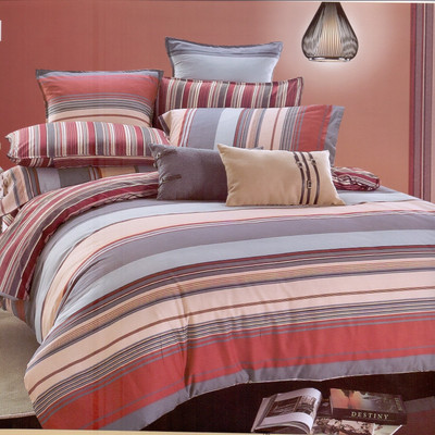33% OFF on Ross Luxury Living Cotton Striped Single Bedsheet