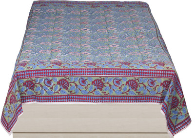 14% OFF on Rama Cotton Floral Single Bedsheet