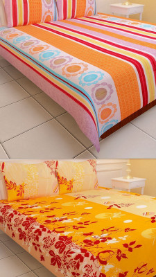 52% OFF on Shopgrab Polycotton Floral Double Bedsheet