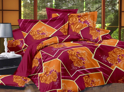 31% OFF on Zigma Collections Cotton Floral Double Bedsheet