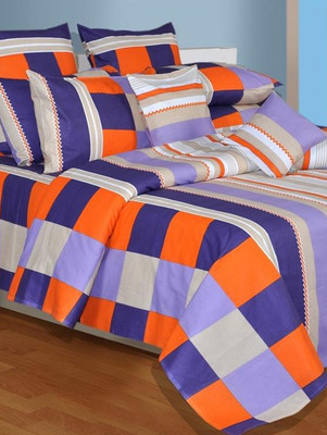 33% OFF on North West Cotton Printed Double Bedsheet 1 Double Bedsheet, 2 Pillow Cases, Multicolor