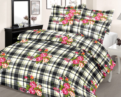 29% OFF on Caps Cotton Geometric Double Bedsheet