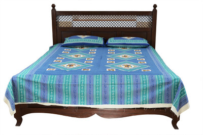 60% OFF on Soundarya Cotton Abstract Double Bedsheet