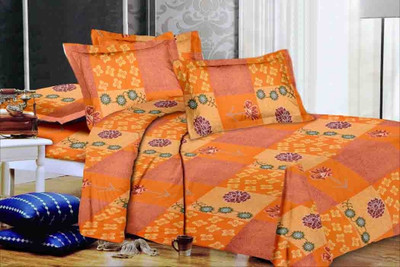 41% OFF on Urban Style Cotton Floral Double Bedsheet 1 Bedsheet, Multicolor