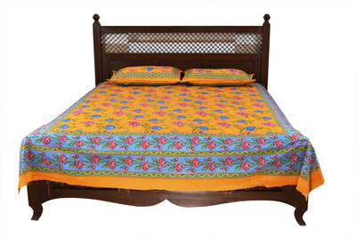 60% OFF on Soundarya Cotton Floral Double Bedsheet