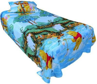 45% OFF on By vikon's Polycotton 3D Printed Single Bedsheet