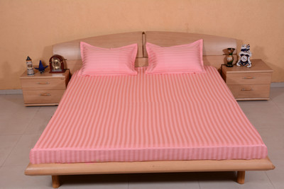 50% OFF on Ctm Textile Mills Satin Striped King Bedsheet