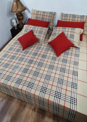 50% OFF on Heritagefabs Cotton Printed Double Bedsheet