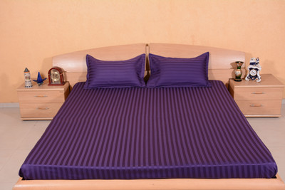 68% OFF on Ctm Textile Mills Satin Striped King Bedsheet