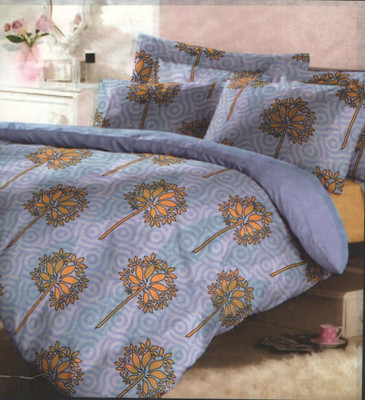 62% OFF on Retro Pool Cotton Floral Double King Bedsheet