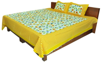 79% OFF on Shop Rajasthan Cotton Floral Double Bedsheet