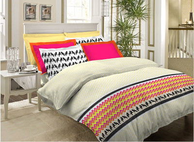 23% OFF on Bombay Dyeing Cotton Printed Double Bedsheet 1 Bedsheet, 2 Pillow Covers