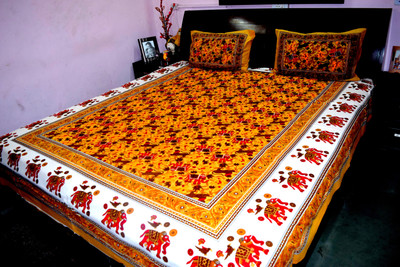 31% OFF on Rajasthani Decor Cotton Printed King Bedsheet 31% OFF on Rajasthani Decor Cotton Printed King Bedsheet
