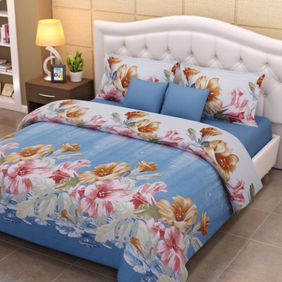 44% OFF on Home Creations Polyester Floral Double Bedsheet 44% OFF on Home Creations Polyester Floral Double Bedsheet