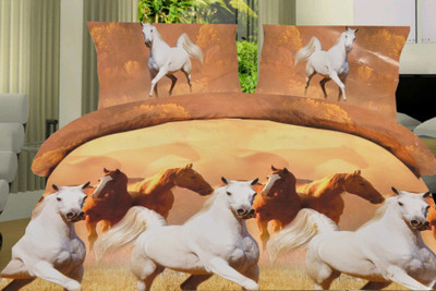 54% OFF on Elegance Polycotton Printed Double Bedsheet