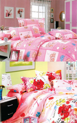 48% OFF on Fabhomes Polycotton Geometric Double King Bedsheet