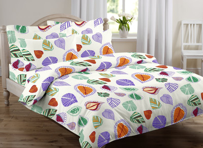 41% OFF on Qubz Cotton Printed Queen Bedsheet