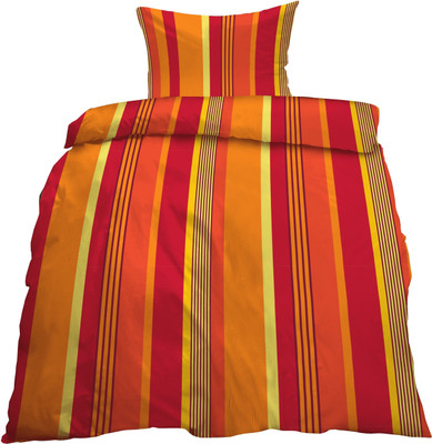 61% OFF on Aalidhra Polyester Silk Blend Striped Single Bedsheet