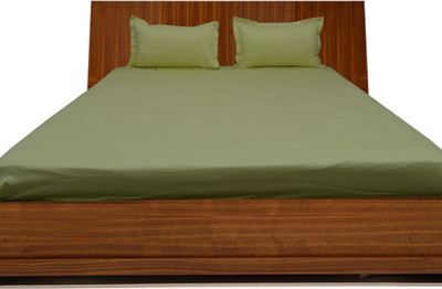 10% OFF on LNT Cotton Plain Single Bedsheet