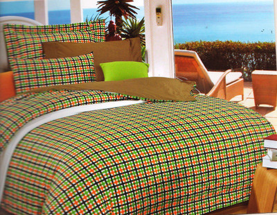 58% OFF on Wrap Cotton Geometric Double Bedsheet