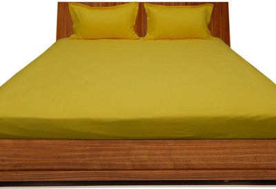 28% OFF on Misr Cotton Plain Single Bedsheet