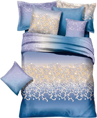 14% OFF on Zyne Polyester Abstract Double Bedsheet