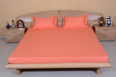 52% OFF on Ctm Textile Mills Satin Striped Double Bedsheet