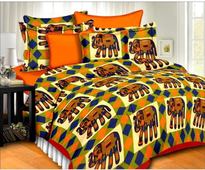 60% OFF on Perfect Cotton Printed Double Bedsheet