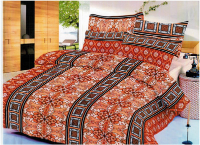 76% OFF on Kv Handloom Cotton Floral Double Bedsheet