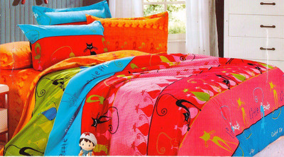 53% OFF on Wrap Cotton Printed Single Bedsheet