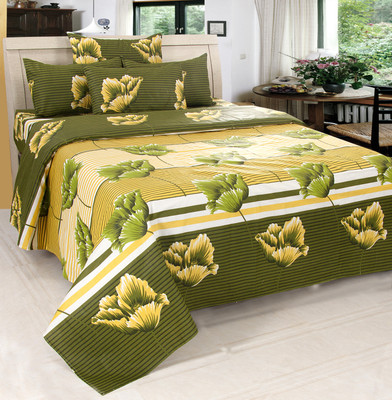 50% OFF on FabLooms Cotton Floral Double Bedsheet 50% OFF on FabLooms Cotton Floral Double Bedsheet
