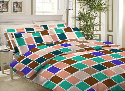 33% OFF on Bombay Dyeing Cotton Printed Single Bedsheet 1 Bedsheet, 1 Pillow Cover